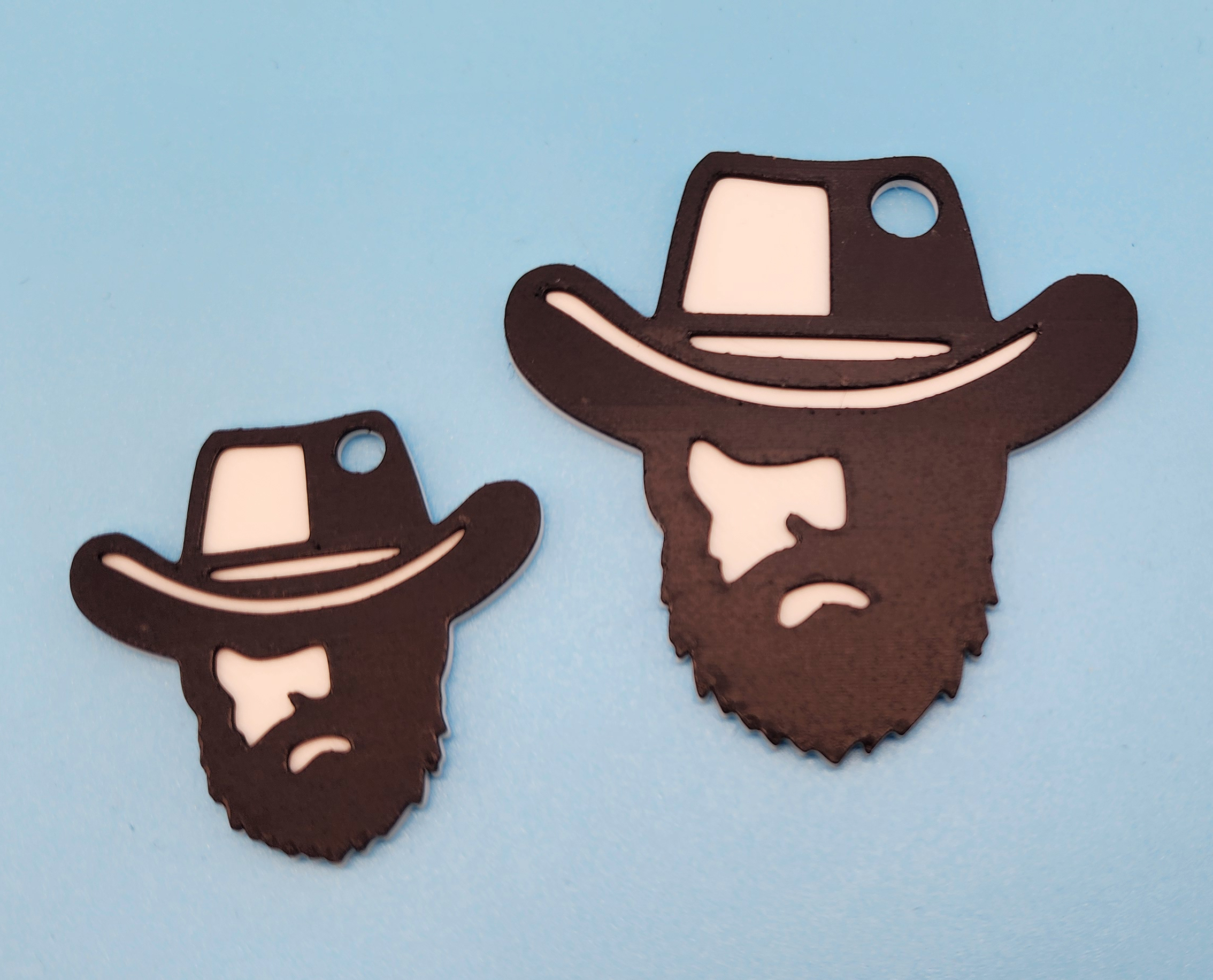 Cowboy Keychain 1 color change