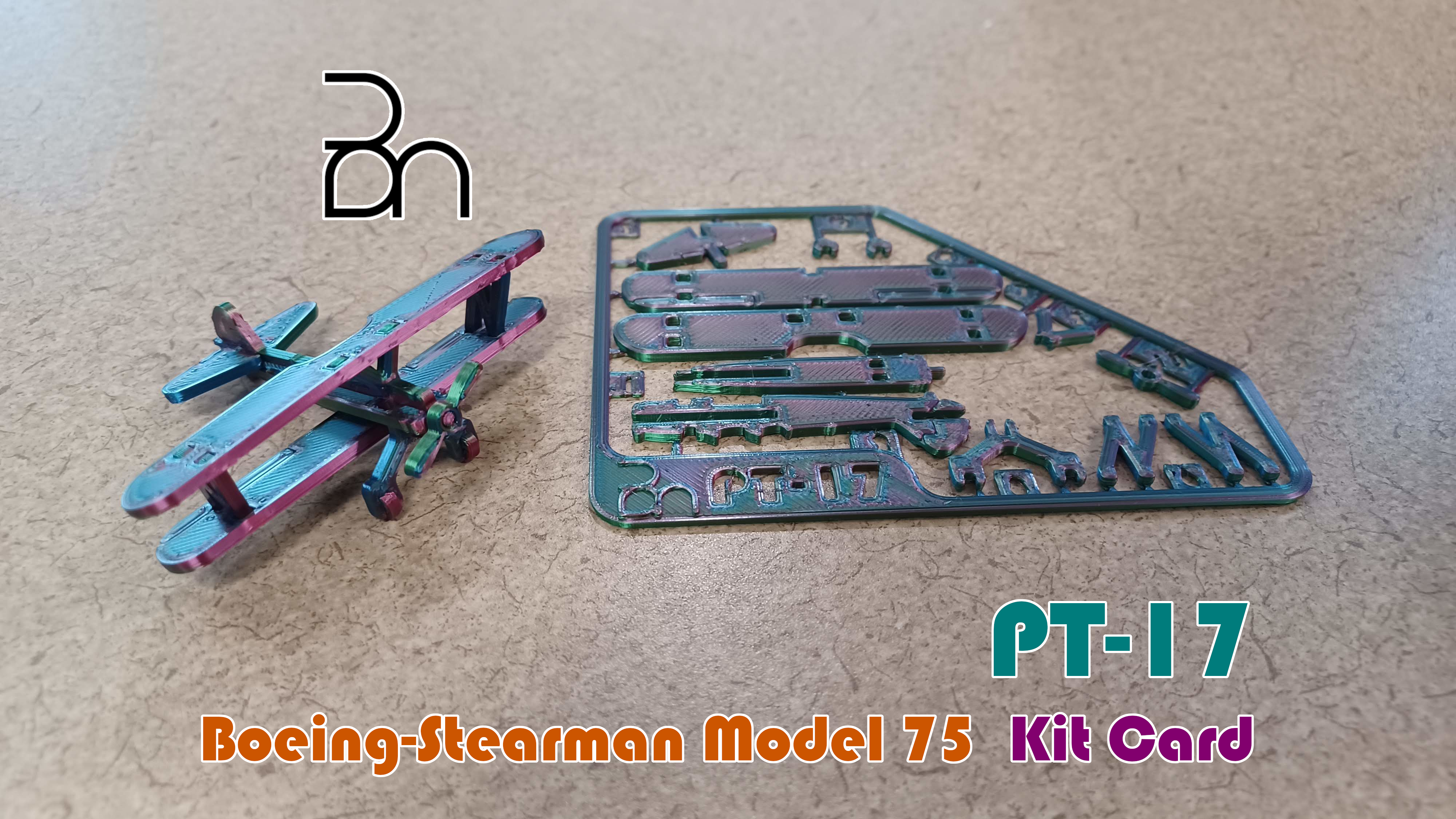 Stearman PT-17 Kaydet Aircraft Kit Card