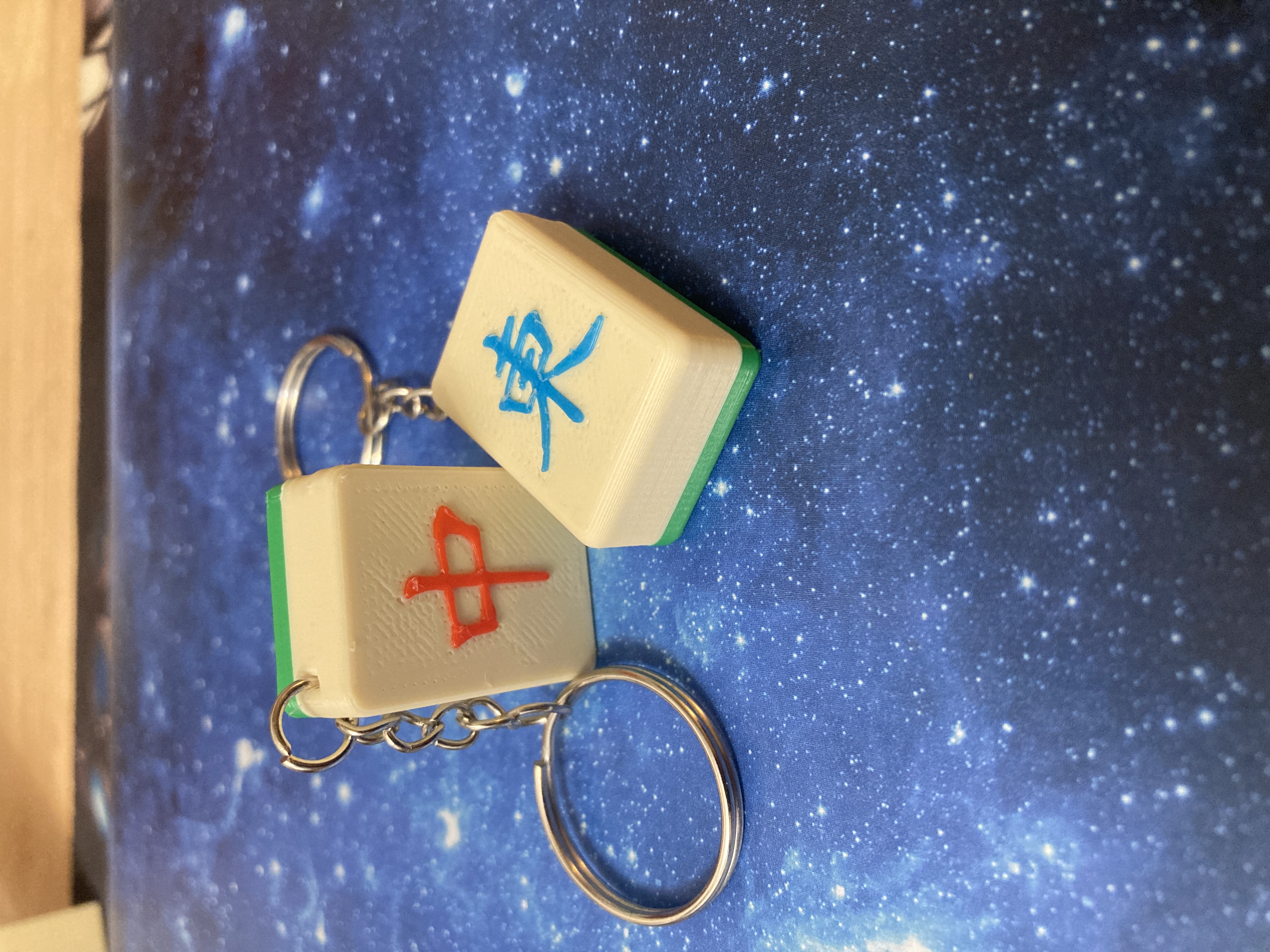 Miniatura 2 do modelo 3D Mahjong Tile Keychains