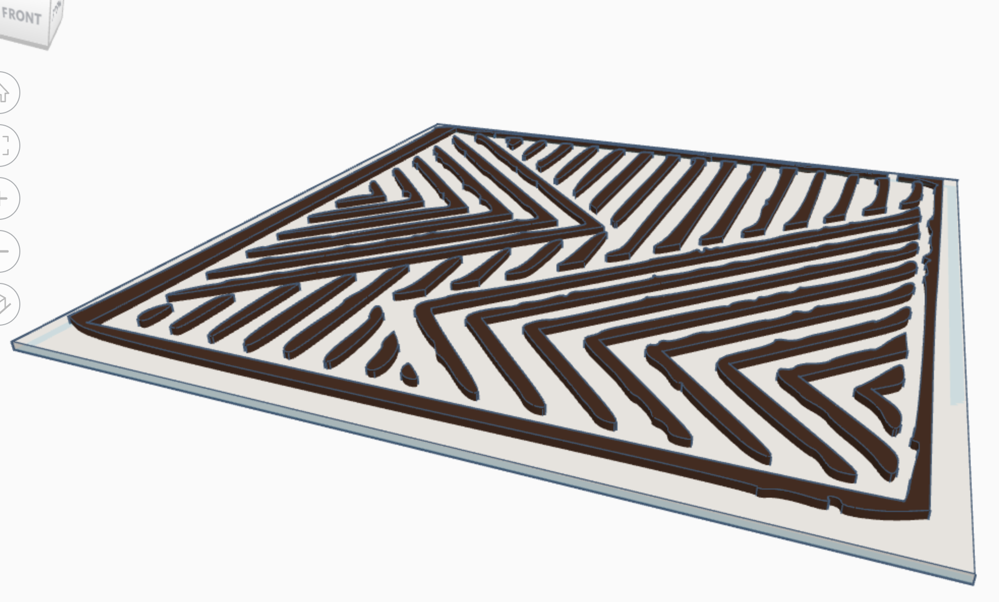 Modern geometric wall art / 2D plate wall art. Trendy home decor. — miniatura 2