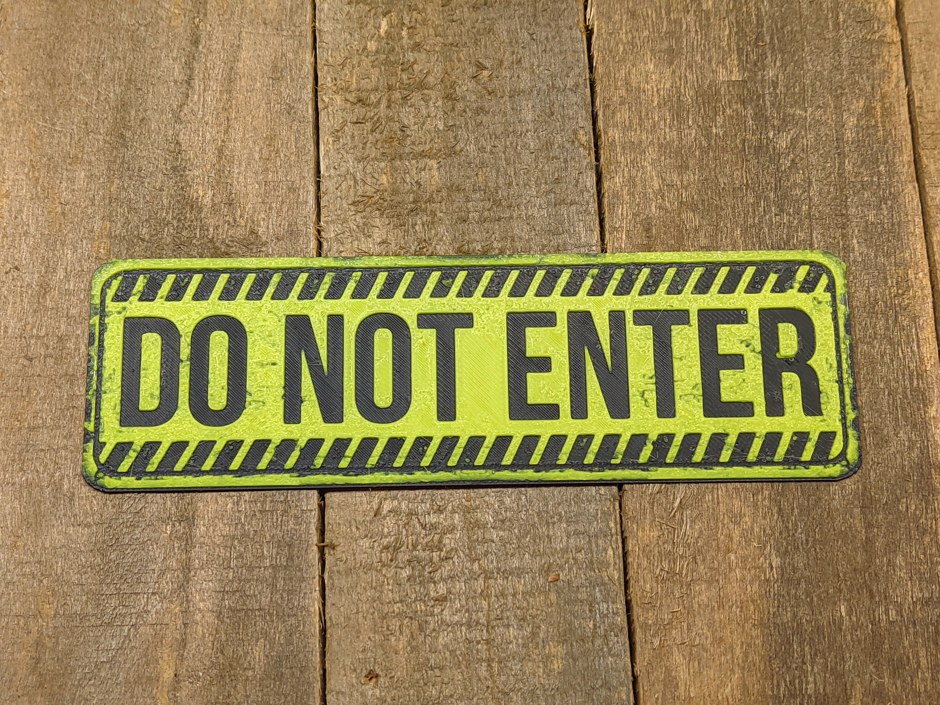 Sign #9 - Do Not Enter Sign Plate