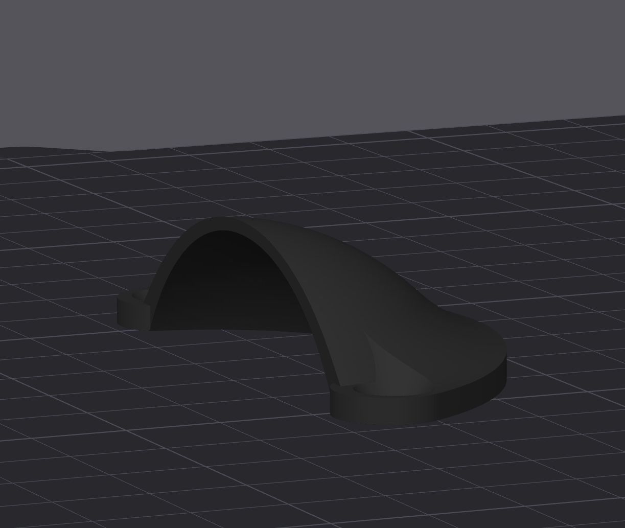 Shell handle, reinforced.