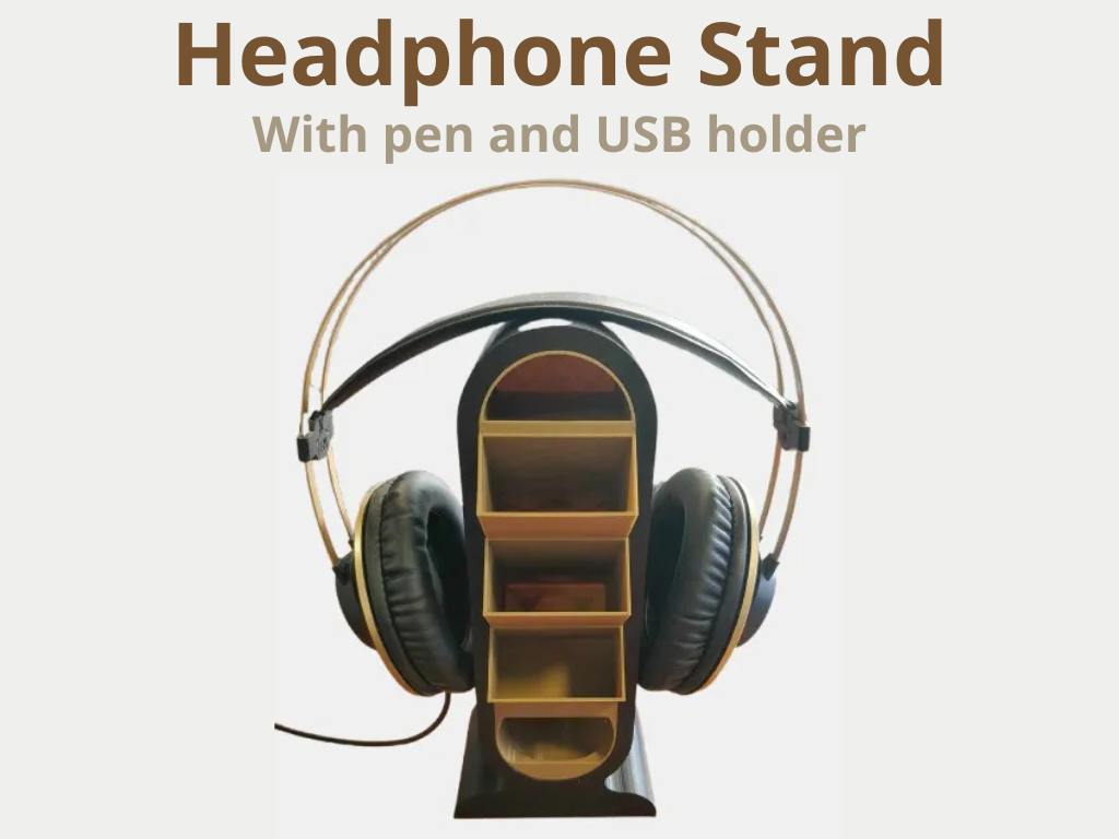 Headphone Stand, Headphone Holder with pen holder