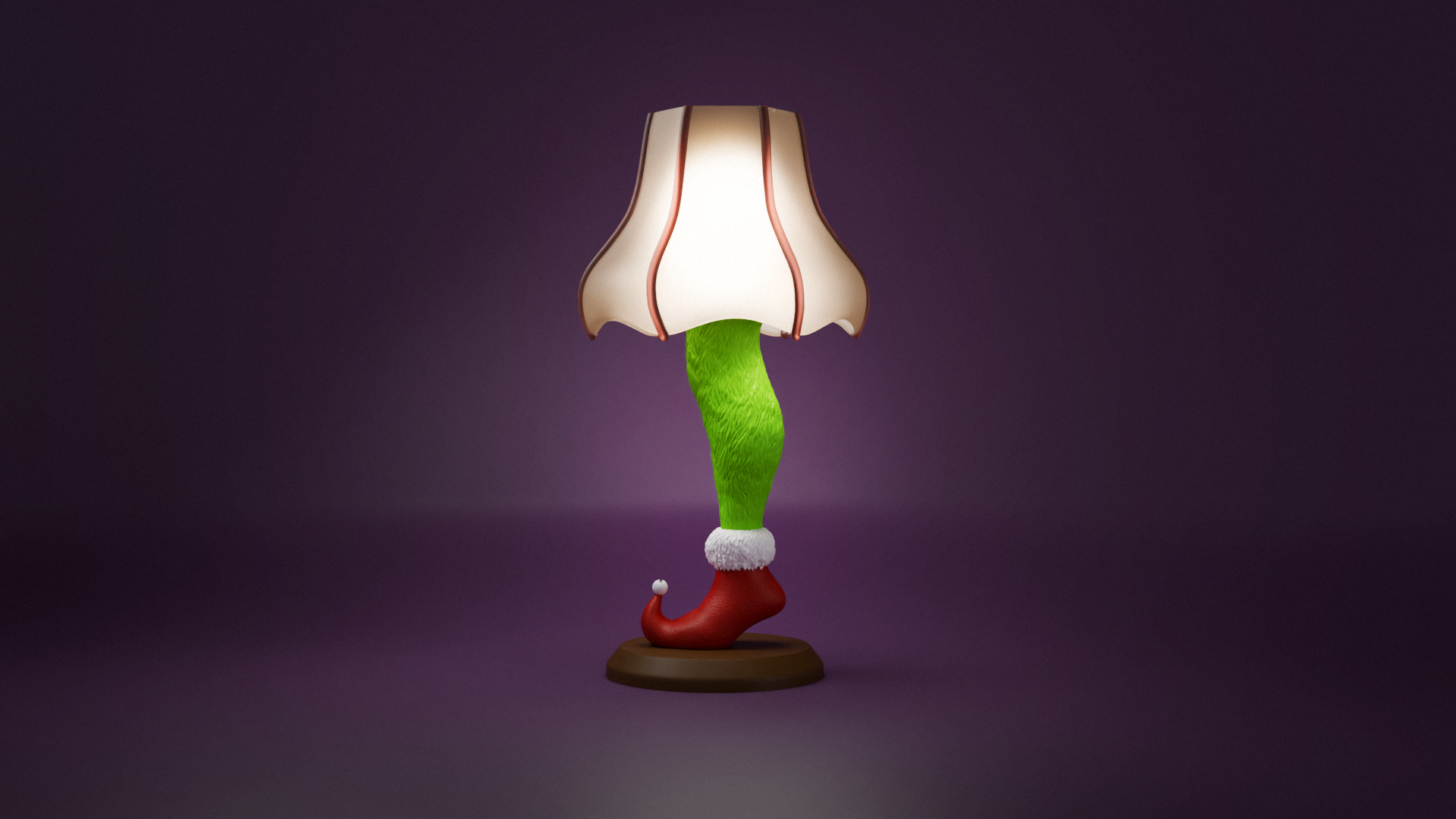 Grinch Leg Lamp