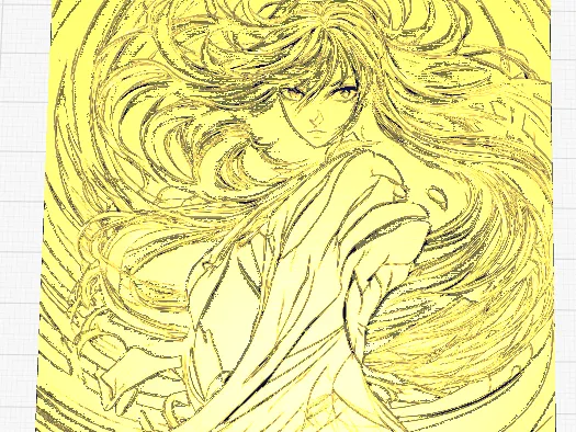 Anime girl wall art