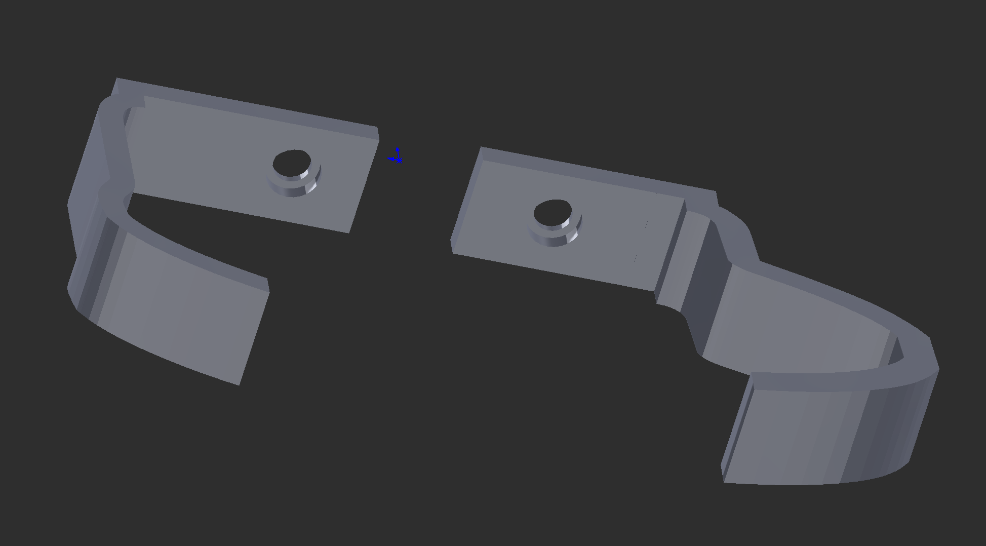 Miniatura 3 do modelo 3D PS3 Slim Wall Mounting Brackets