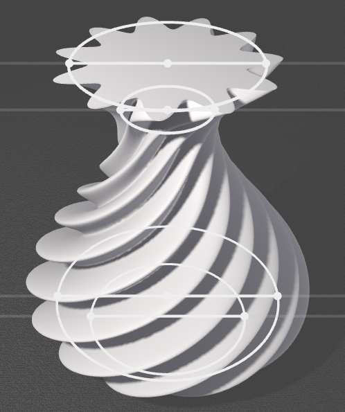 Modern spiral vase