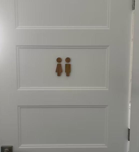 Enseigne de toilettes