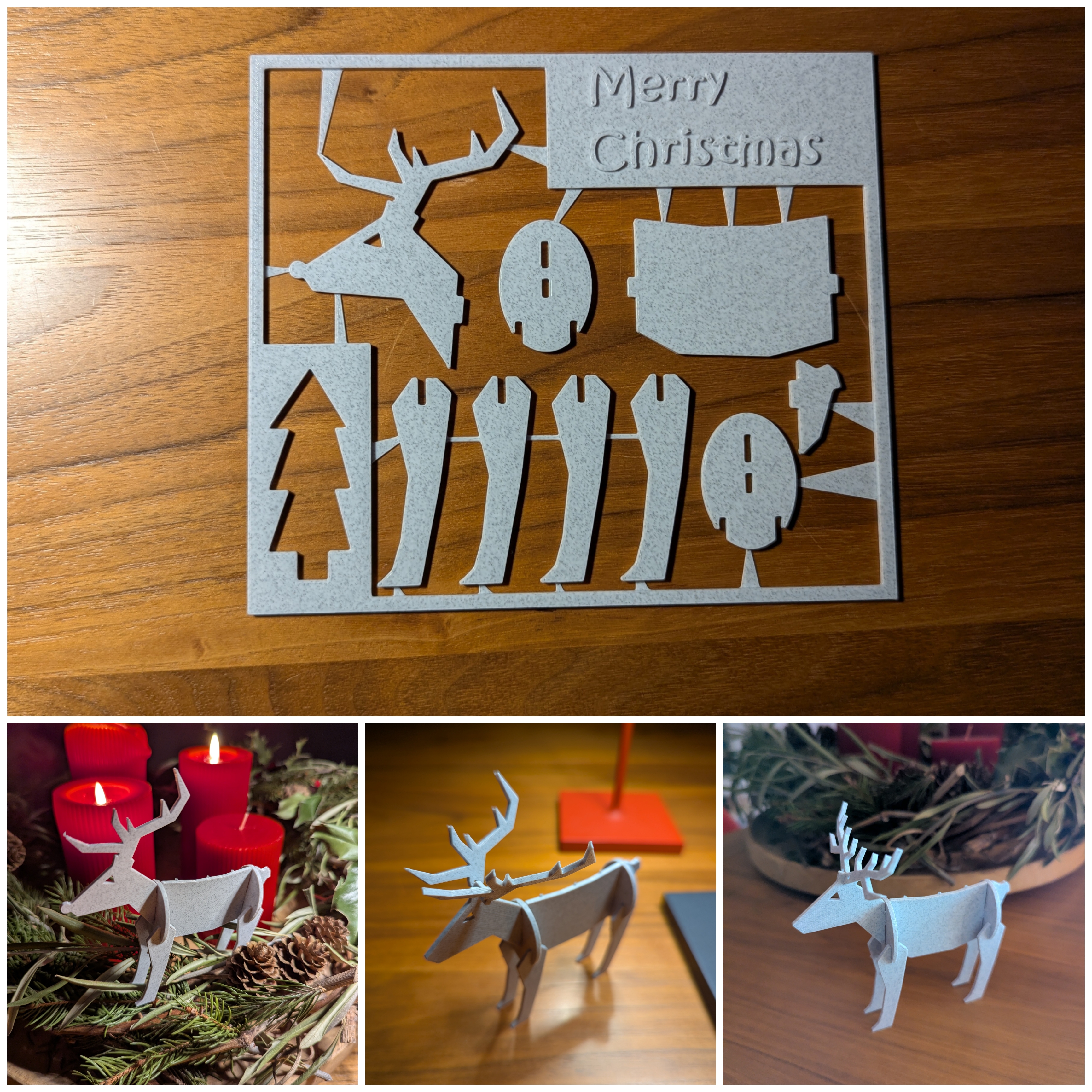 modular deer different variations, card or only parts