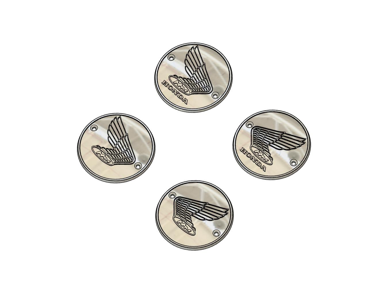 '60s Honda Motorcycle Tank Badges