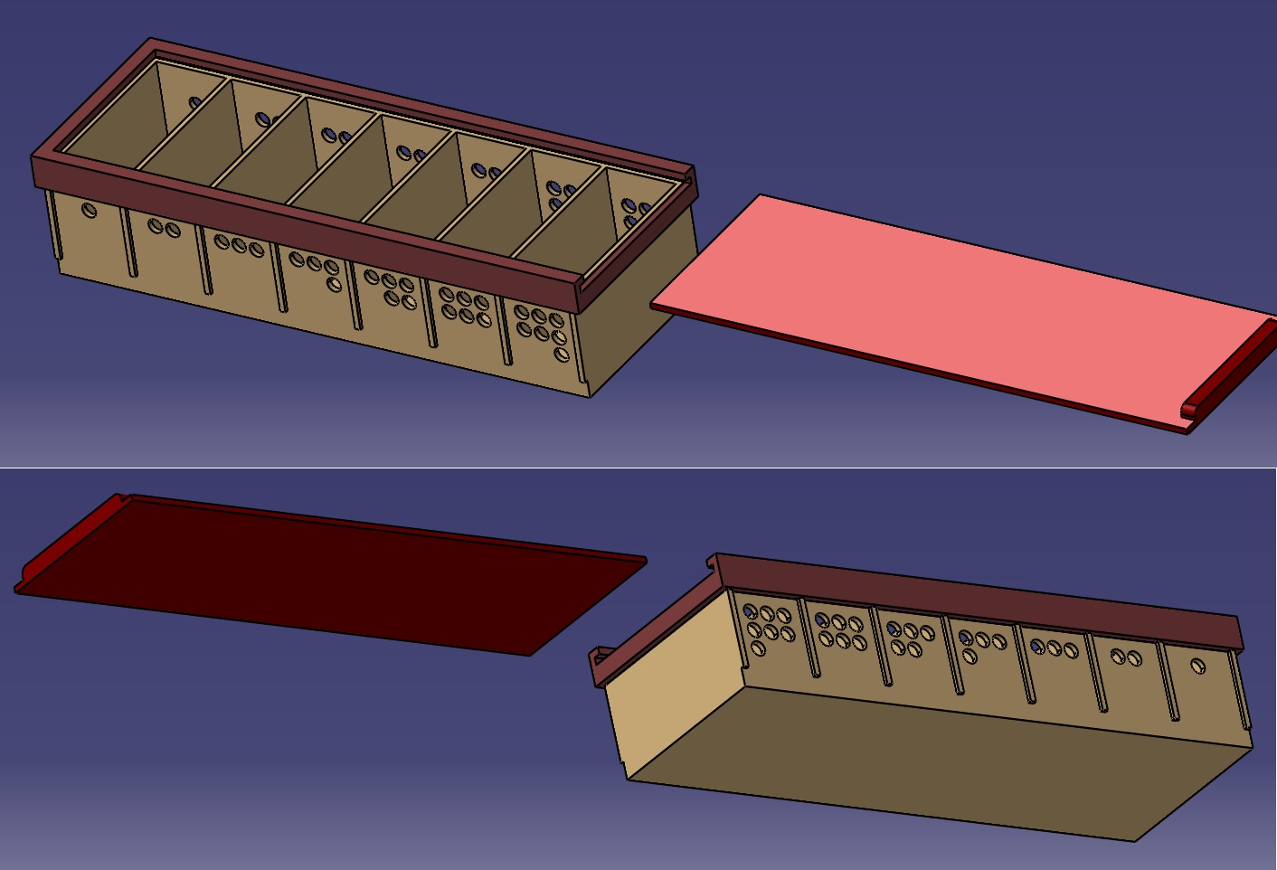 The Pills Box 7 days (with tactile guidance)