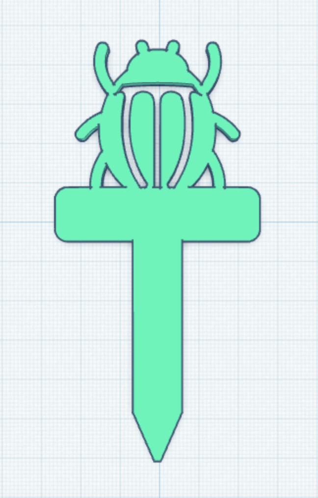 Beetle Plant Marker