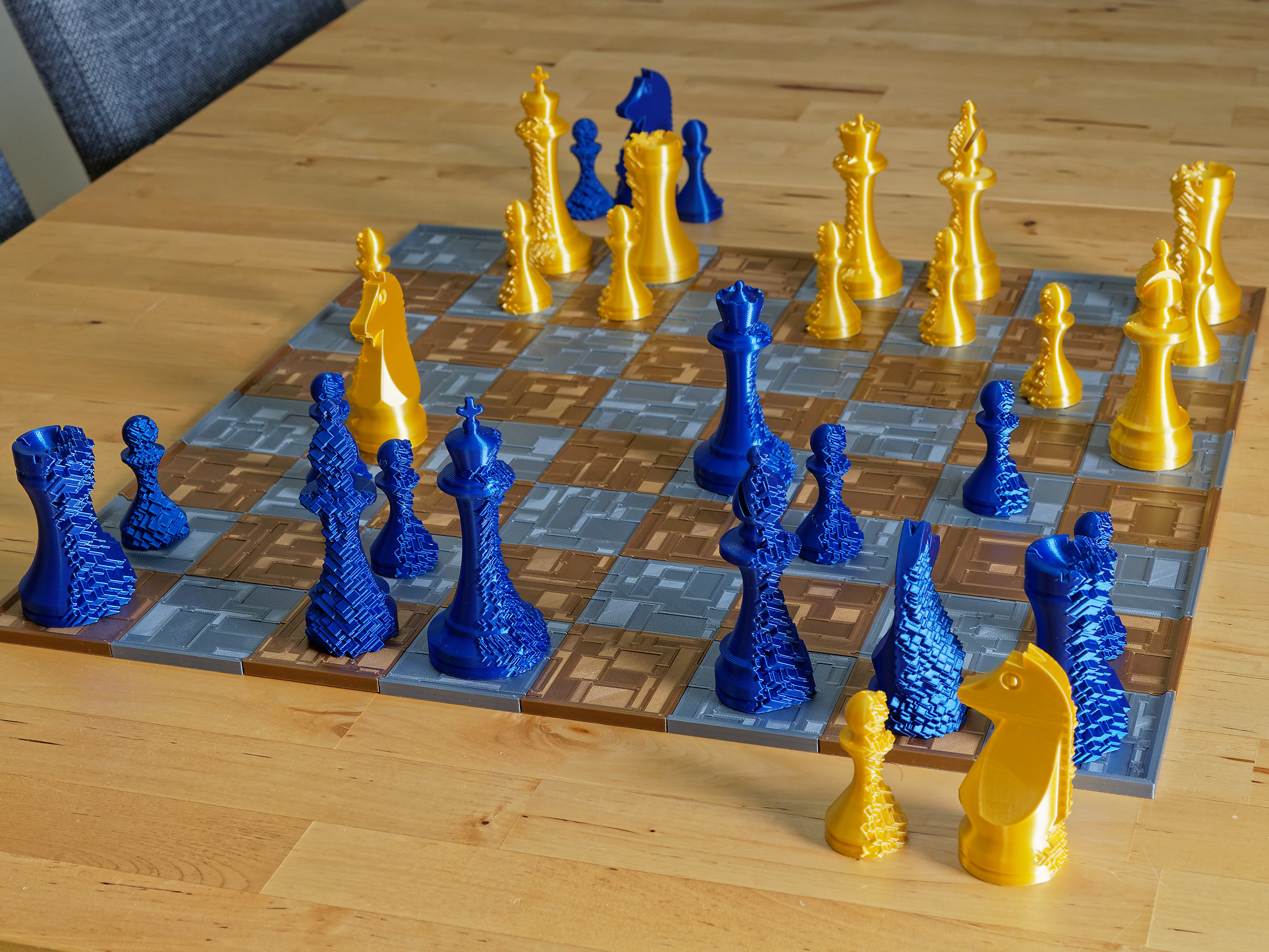 The Glitched Chess Set