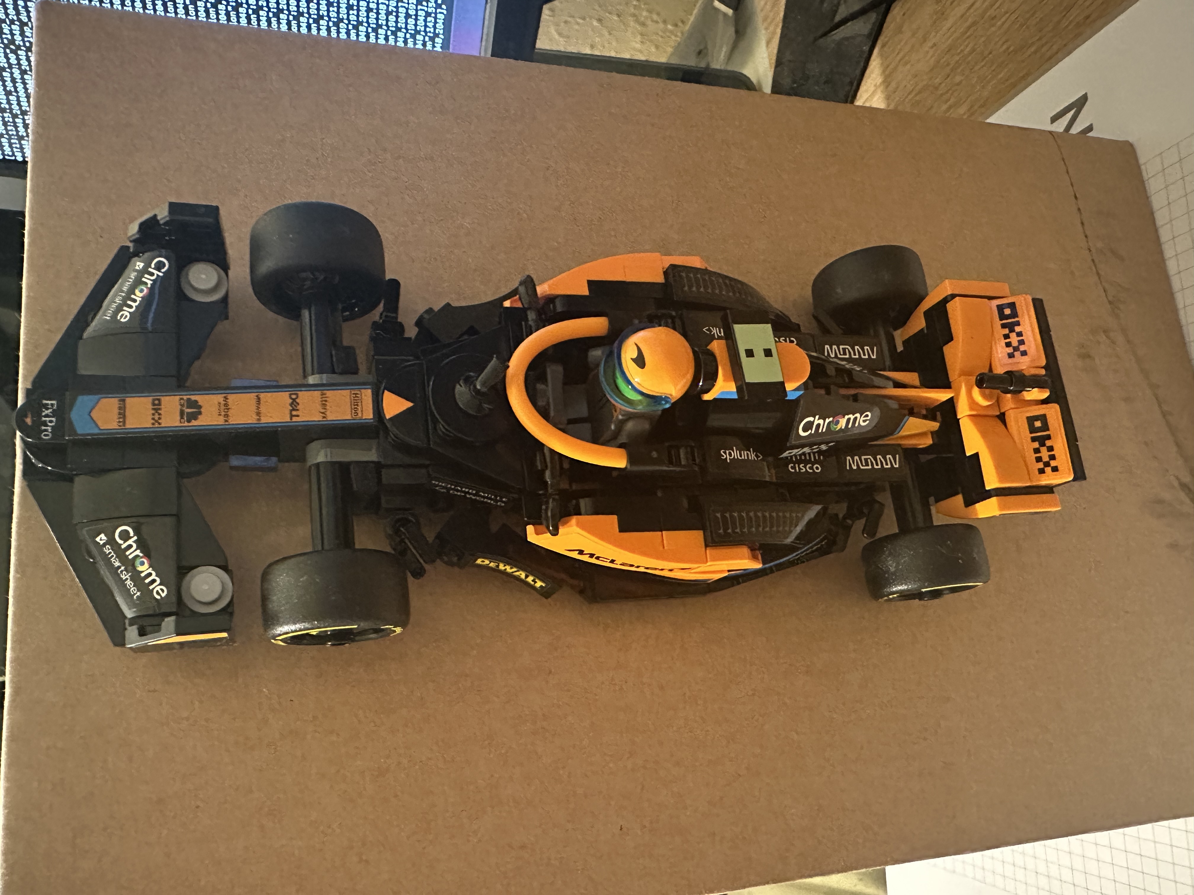 F1 Lego Race Car (Small) vertical mounting plate