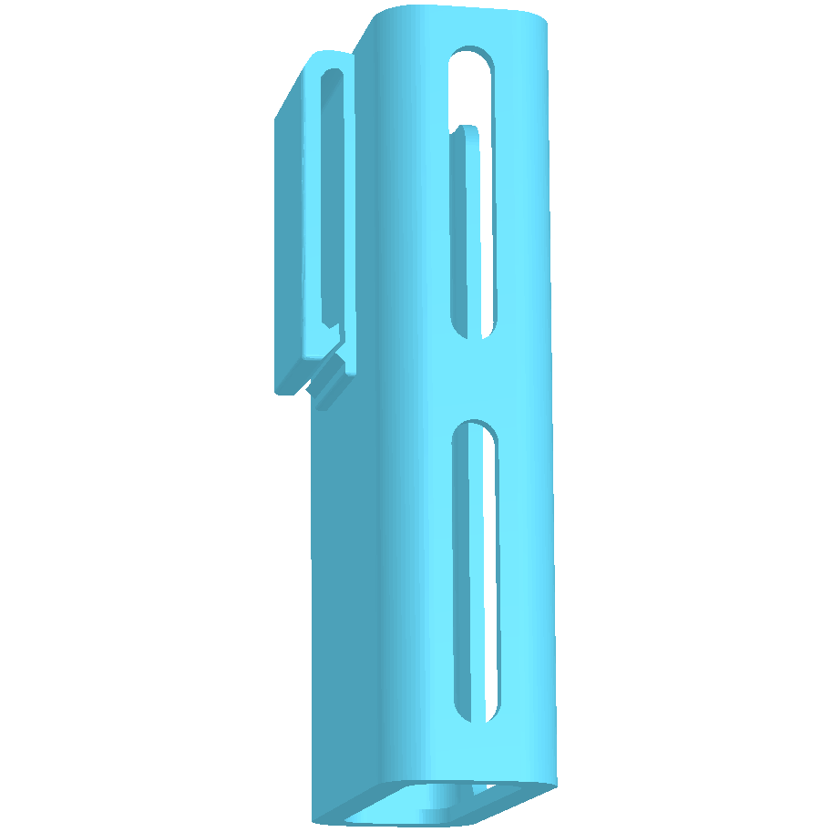 USB battery holder with belt clip