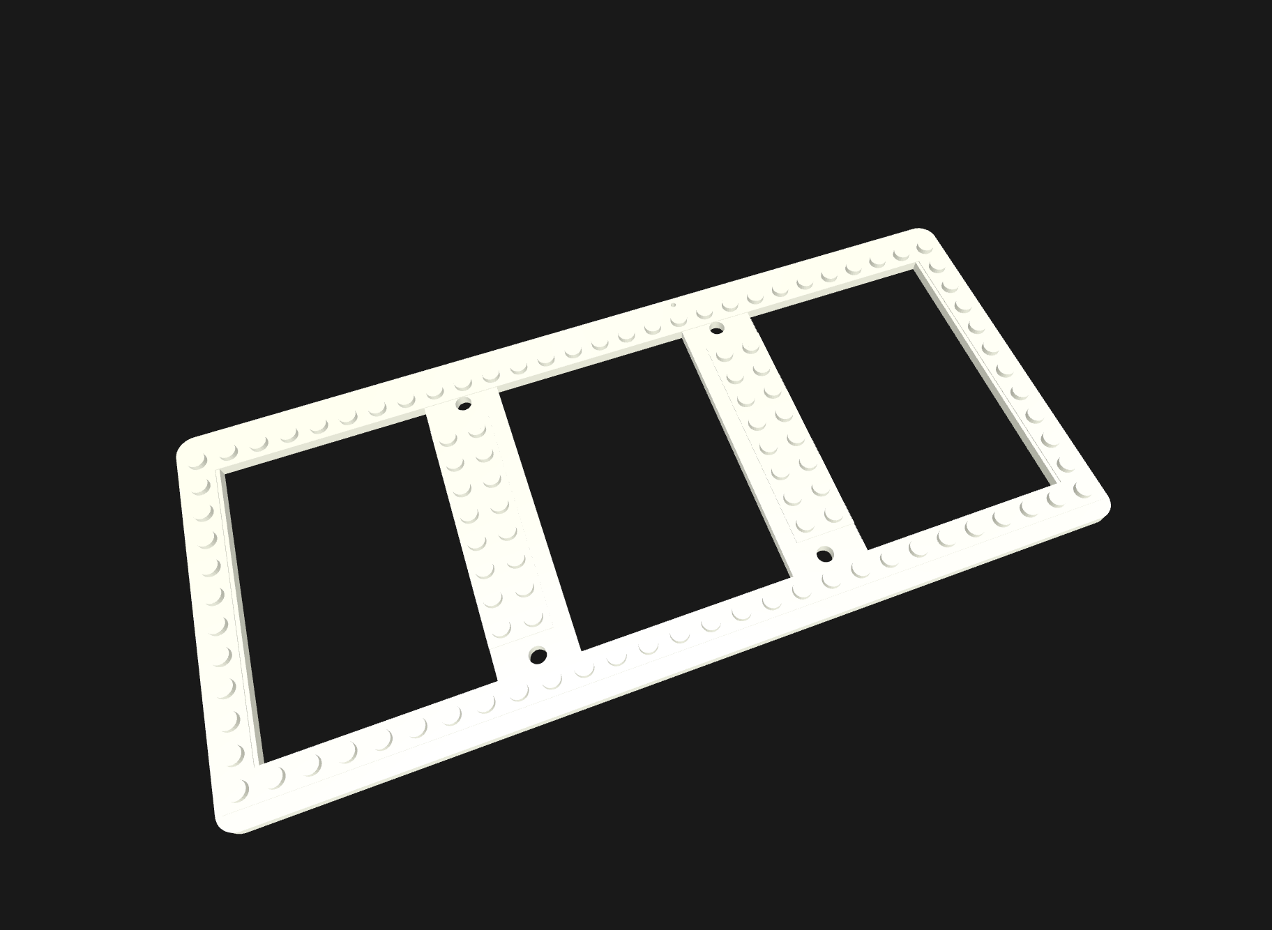 Brick-compatible tray with knobs for Framework computer mainboard
