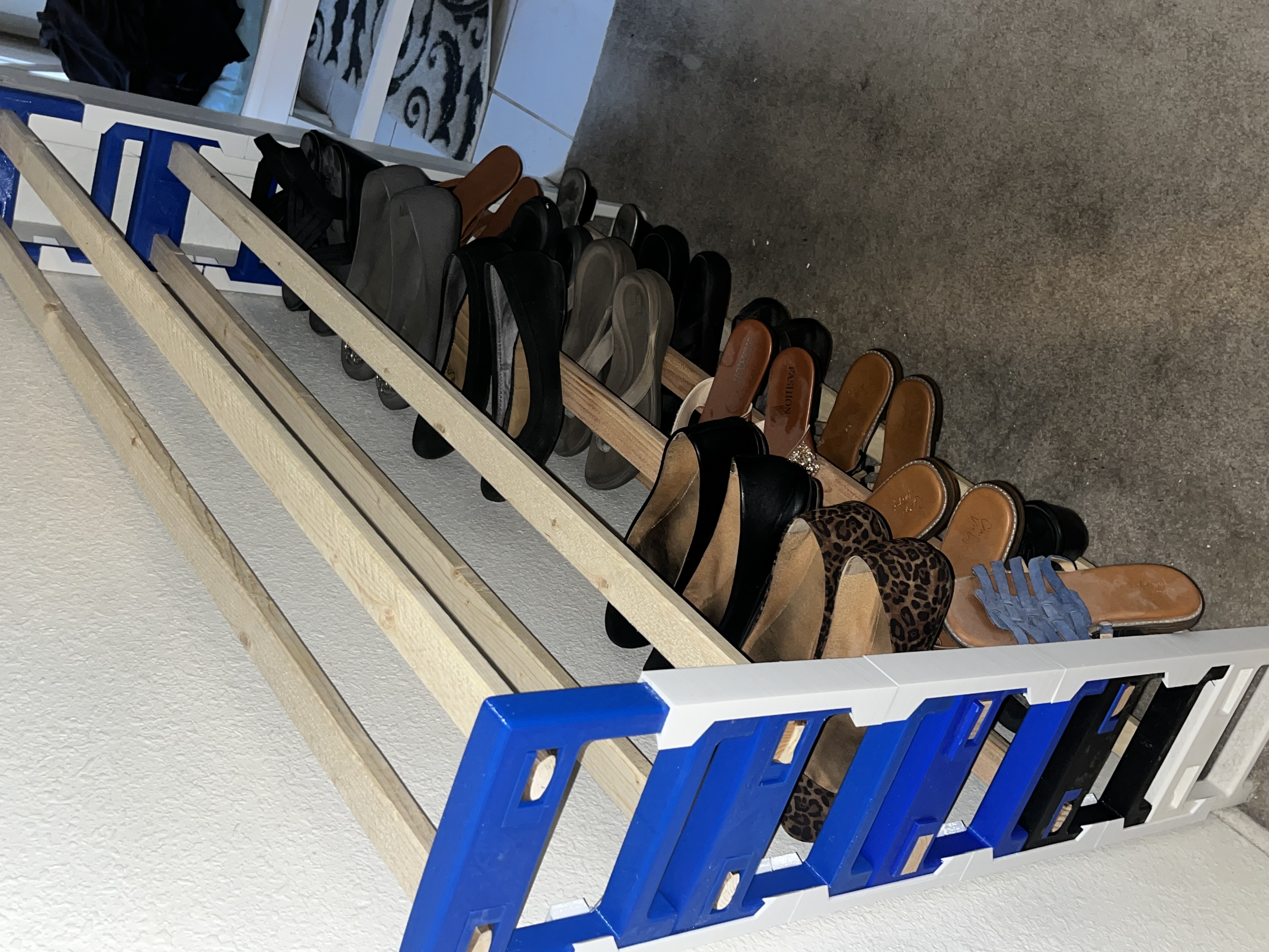 Stackable Shoe Rack 4 Foot or more.
