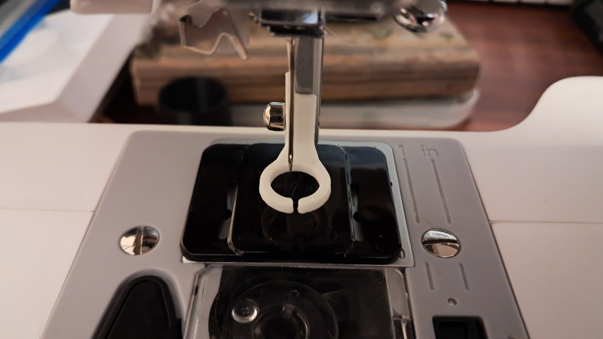 Darning Embroidery or Free Motion Needle Guard for Singer and other Low-Shank Sewing Machines