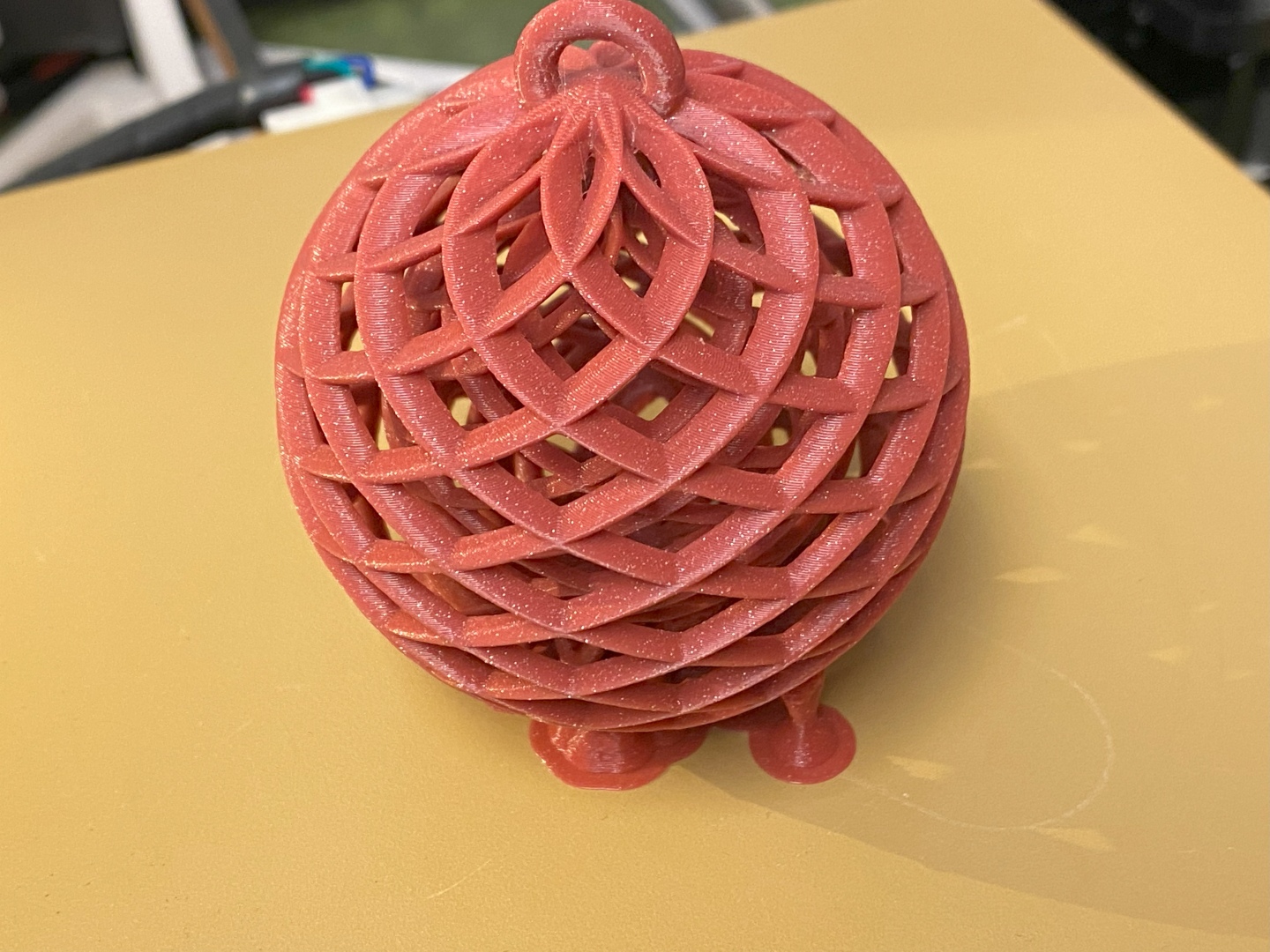 Nested Spiral Christmas Ball Ornament