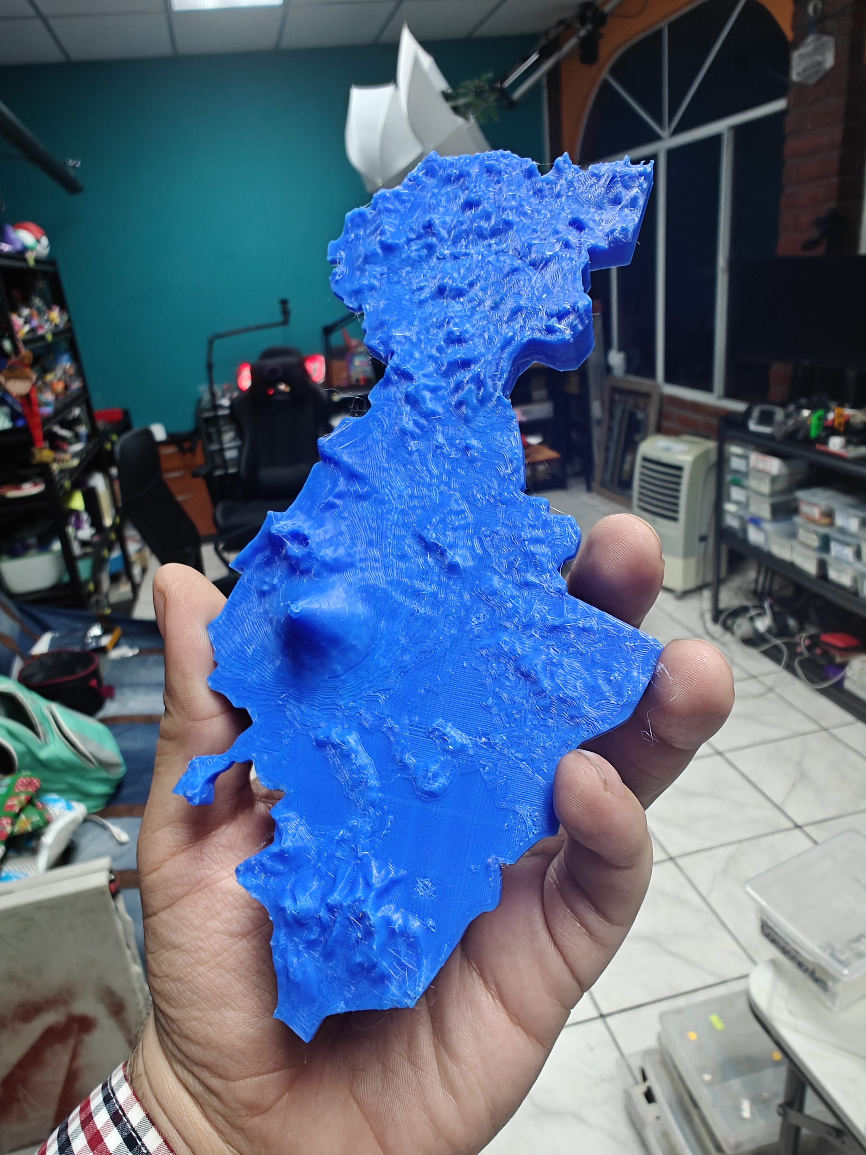 San Miguel, El Salvador, 3D map