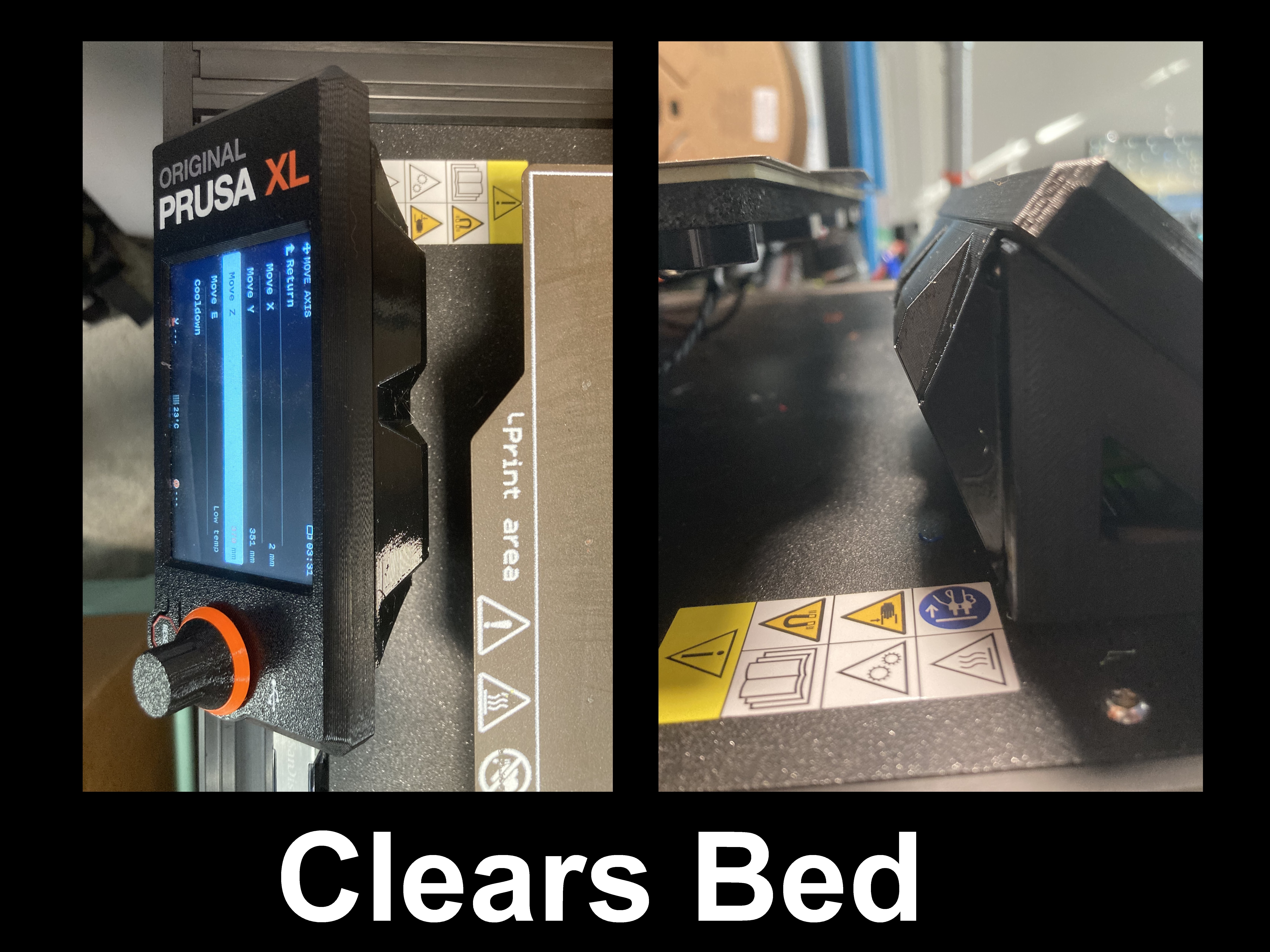 Rear LCD Cover for Non-Protruding XL Display Mount