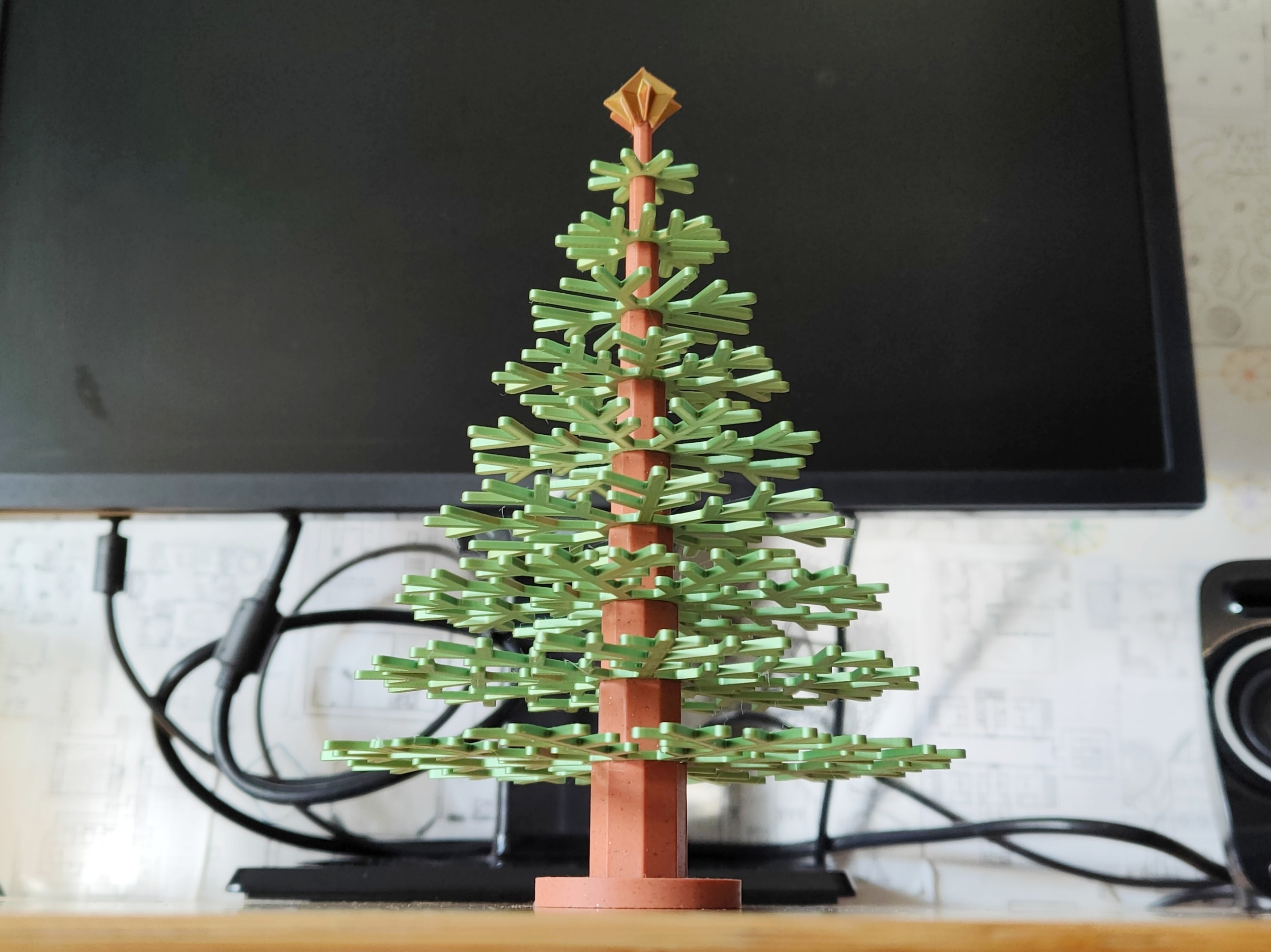 Stackable Christmas Tree - Home Decor Decoration - Flat Design