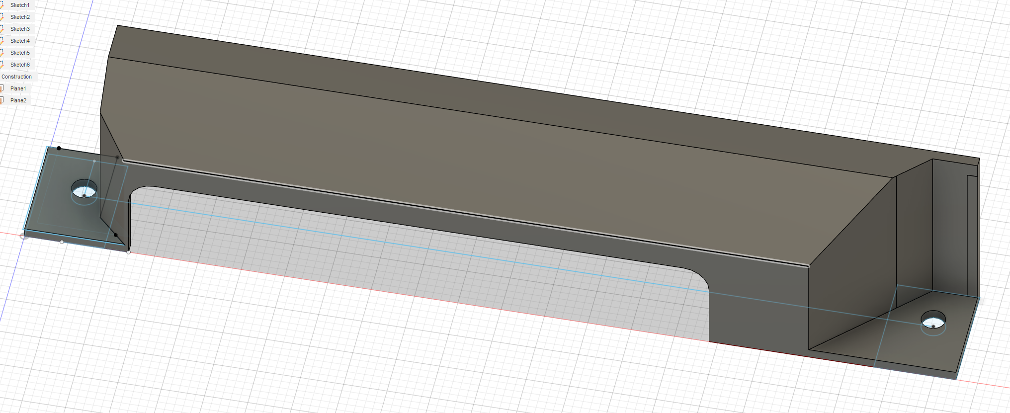 Meanwell S-150 danger-reducer (low profile safety bracket over the terminals)