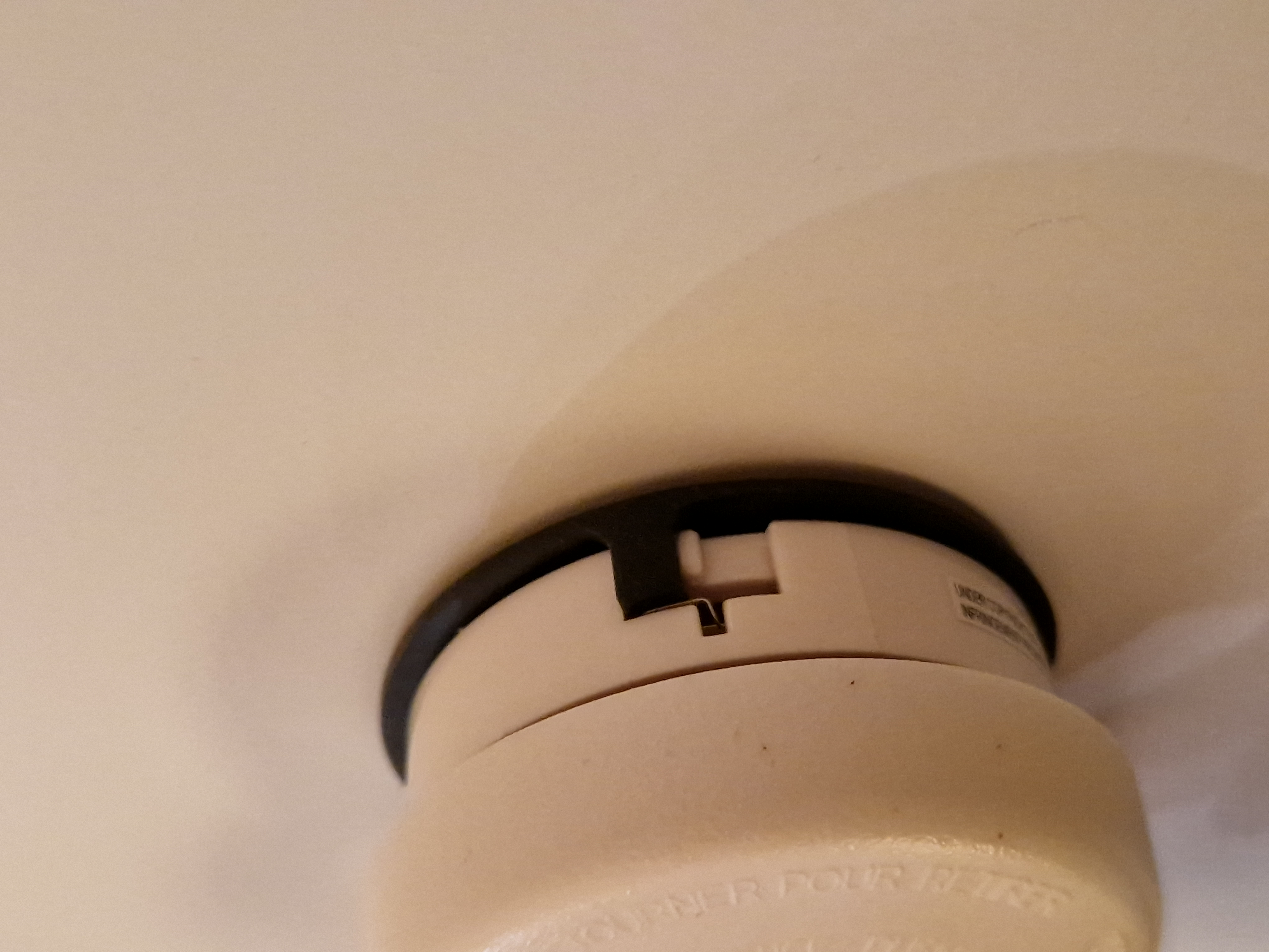 Fume detector mount