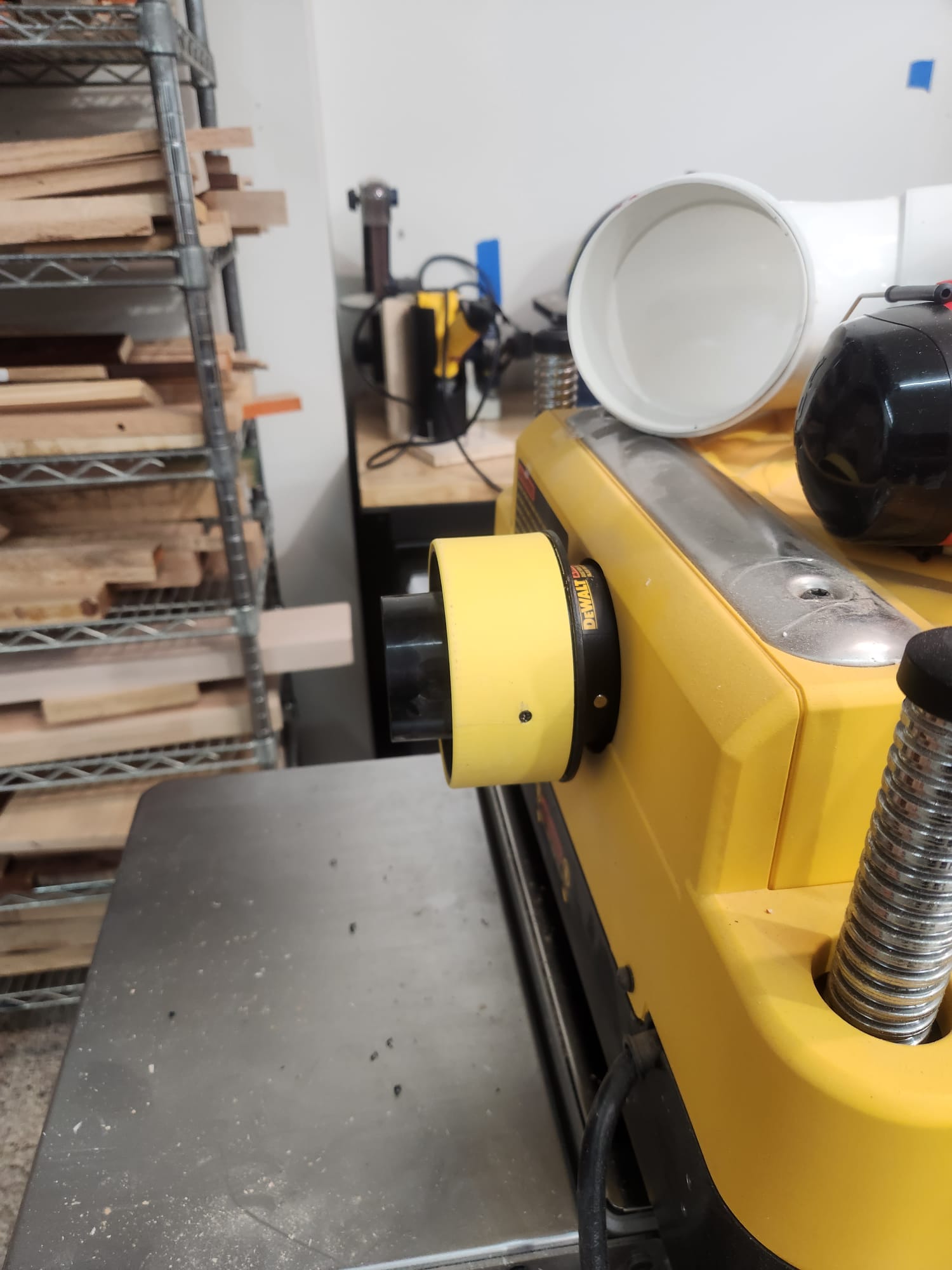 Dewalt Planner Exhaust Adapter for Dust Right