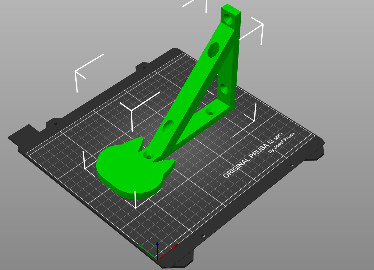 Miniatura 4 do modelo 3D Cat Shelf Bracket