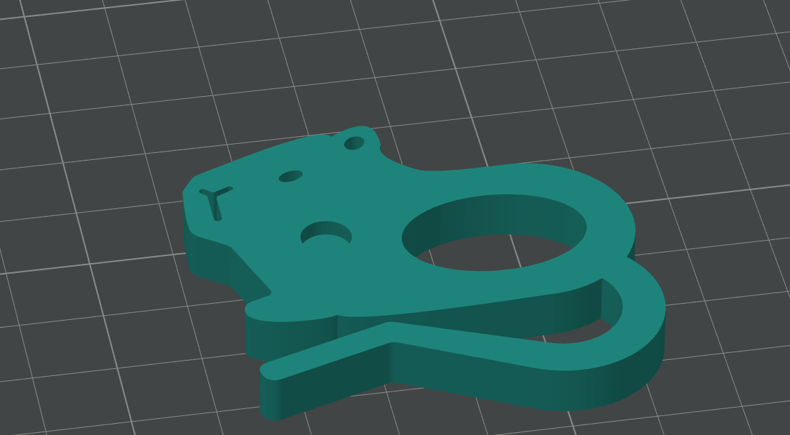 Magnet  Capybara clip