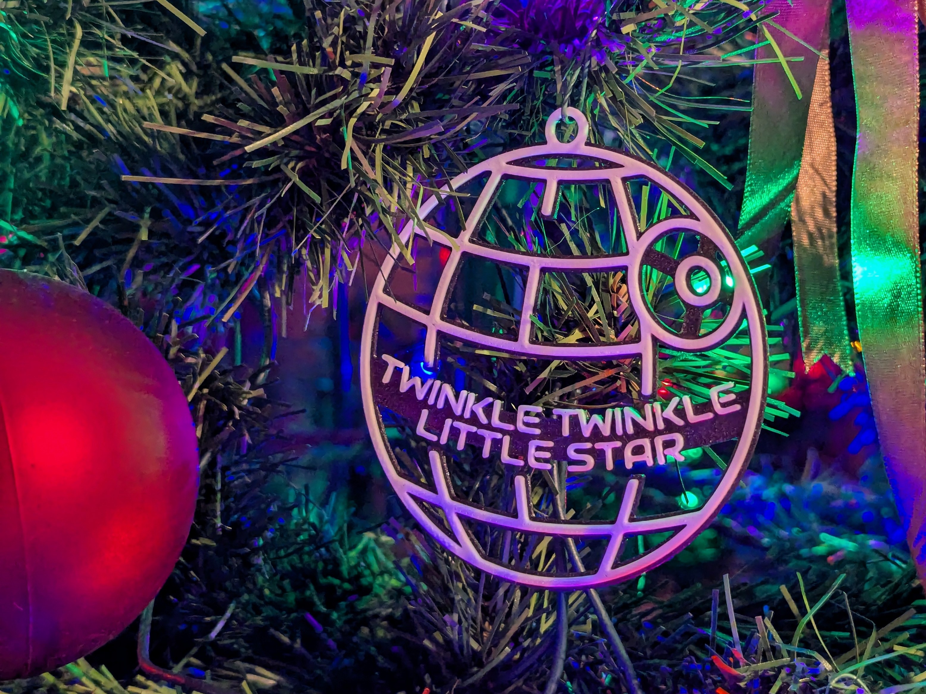 Twinkle Little Death Star Ornament