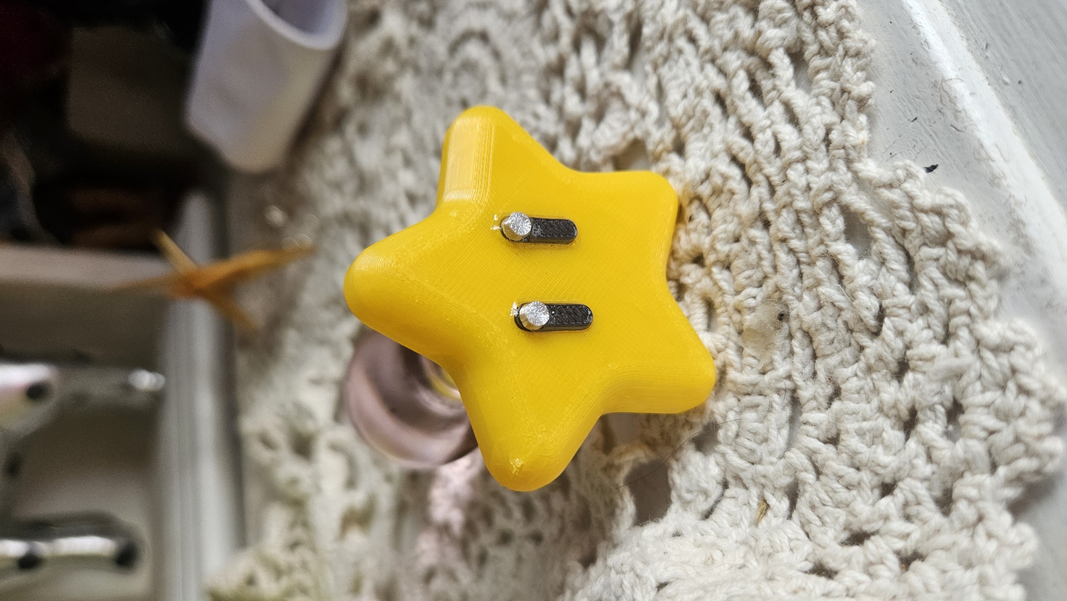 Smooth Mario Star Butt Plug Topper