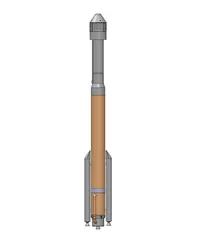 ULA Atlas V Rocket with Starliner Atop (1:200 Scale)