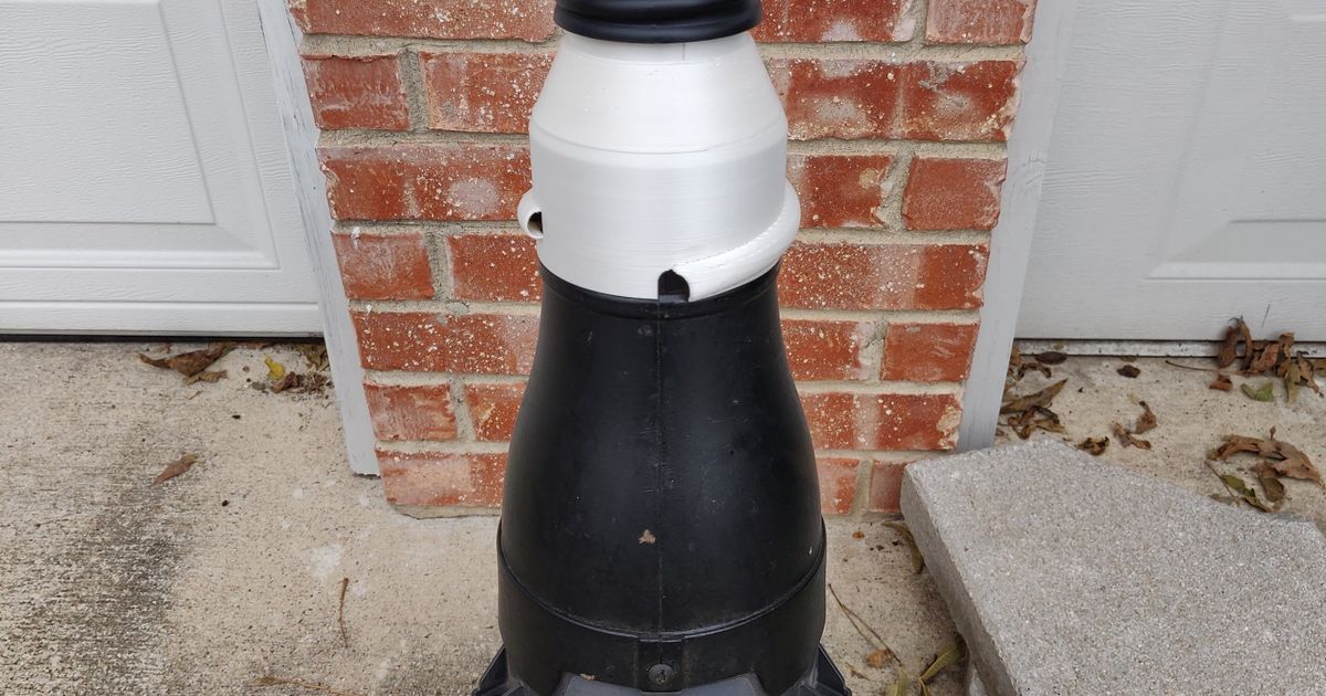 Ryobi Blower to Weed Eater Gutter Cleaner adapter by rmeden Download