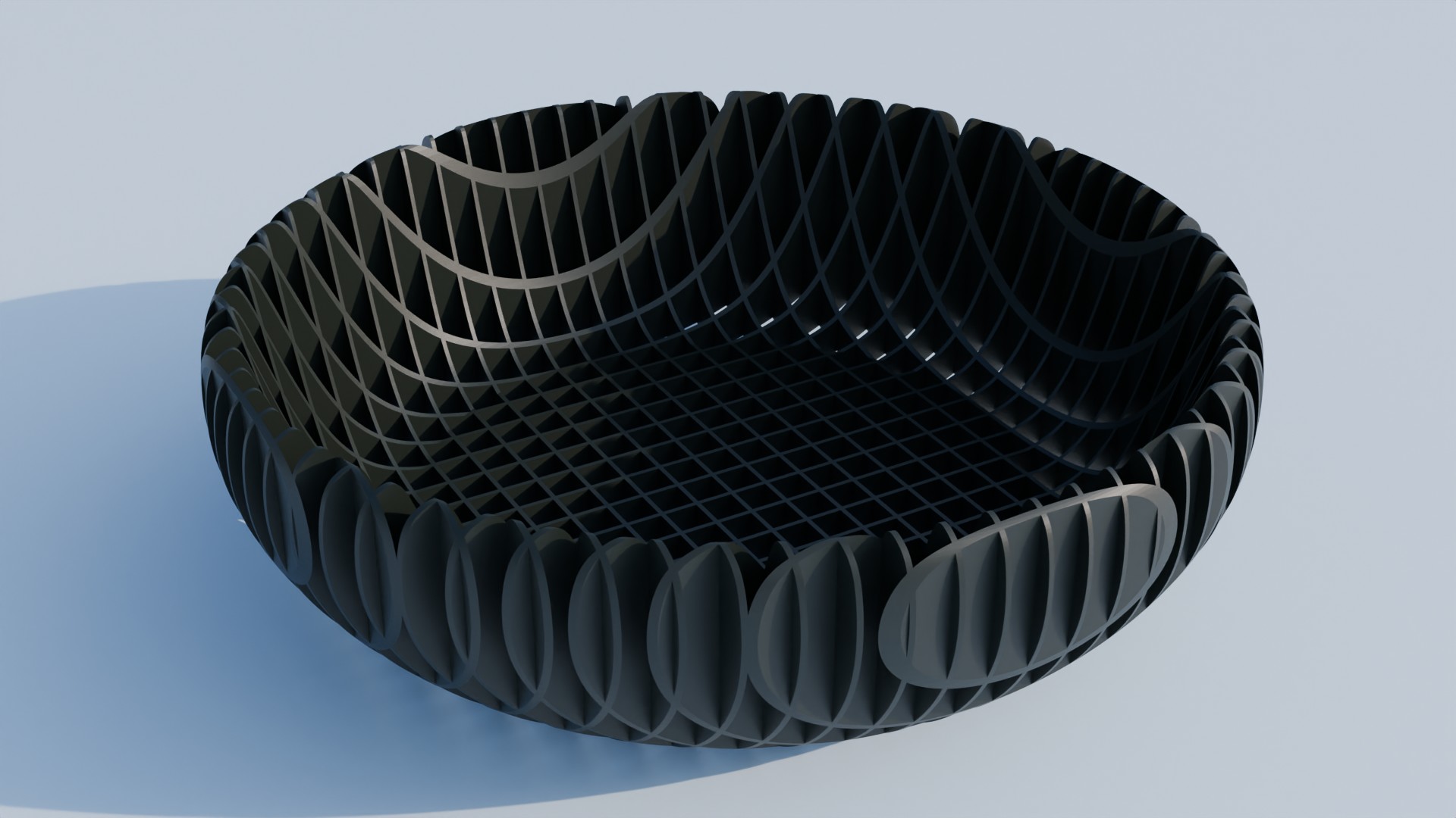 Squares See Through Bowl - Vertically