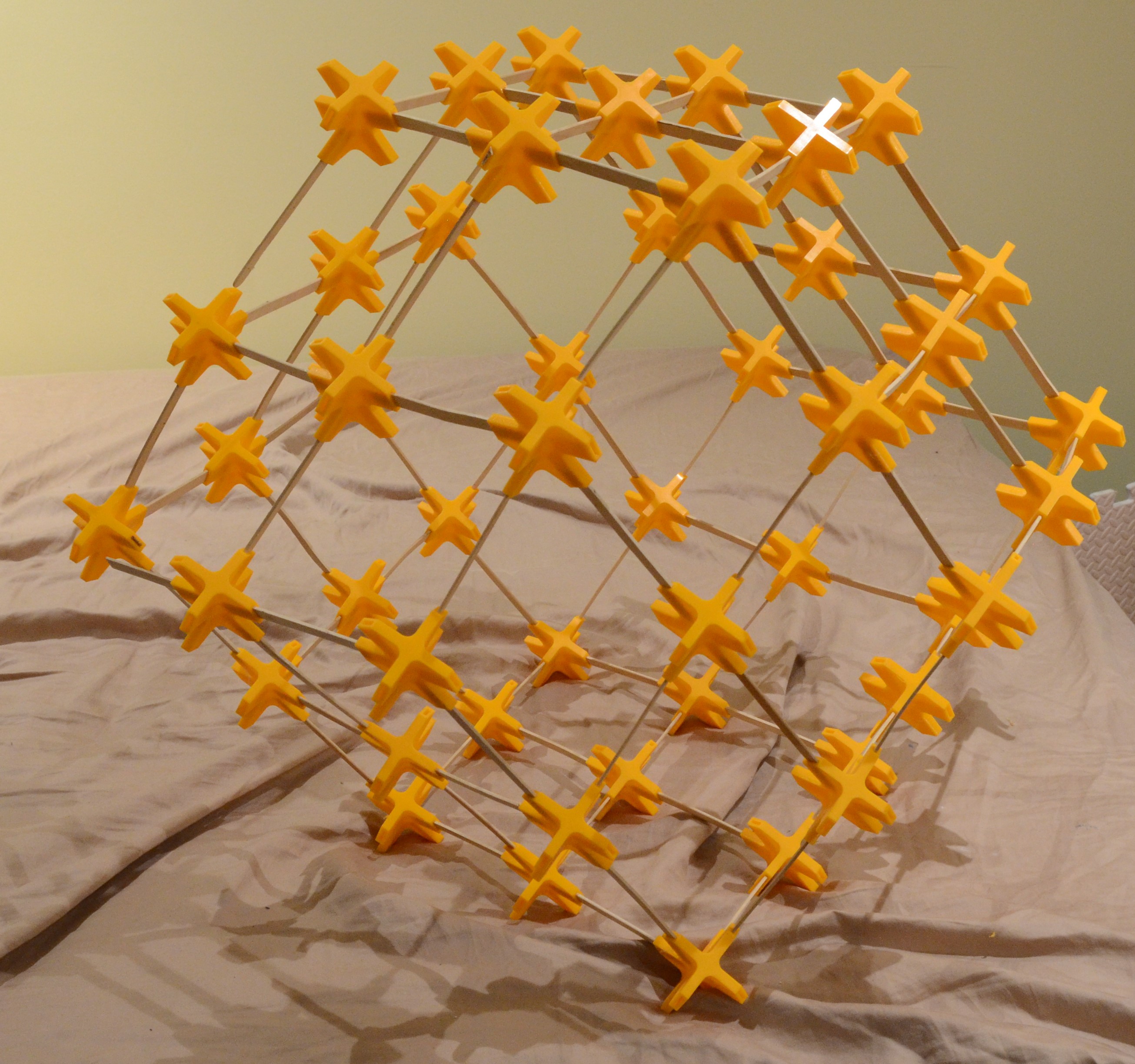 Popsicle Stick Rhombic Connector