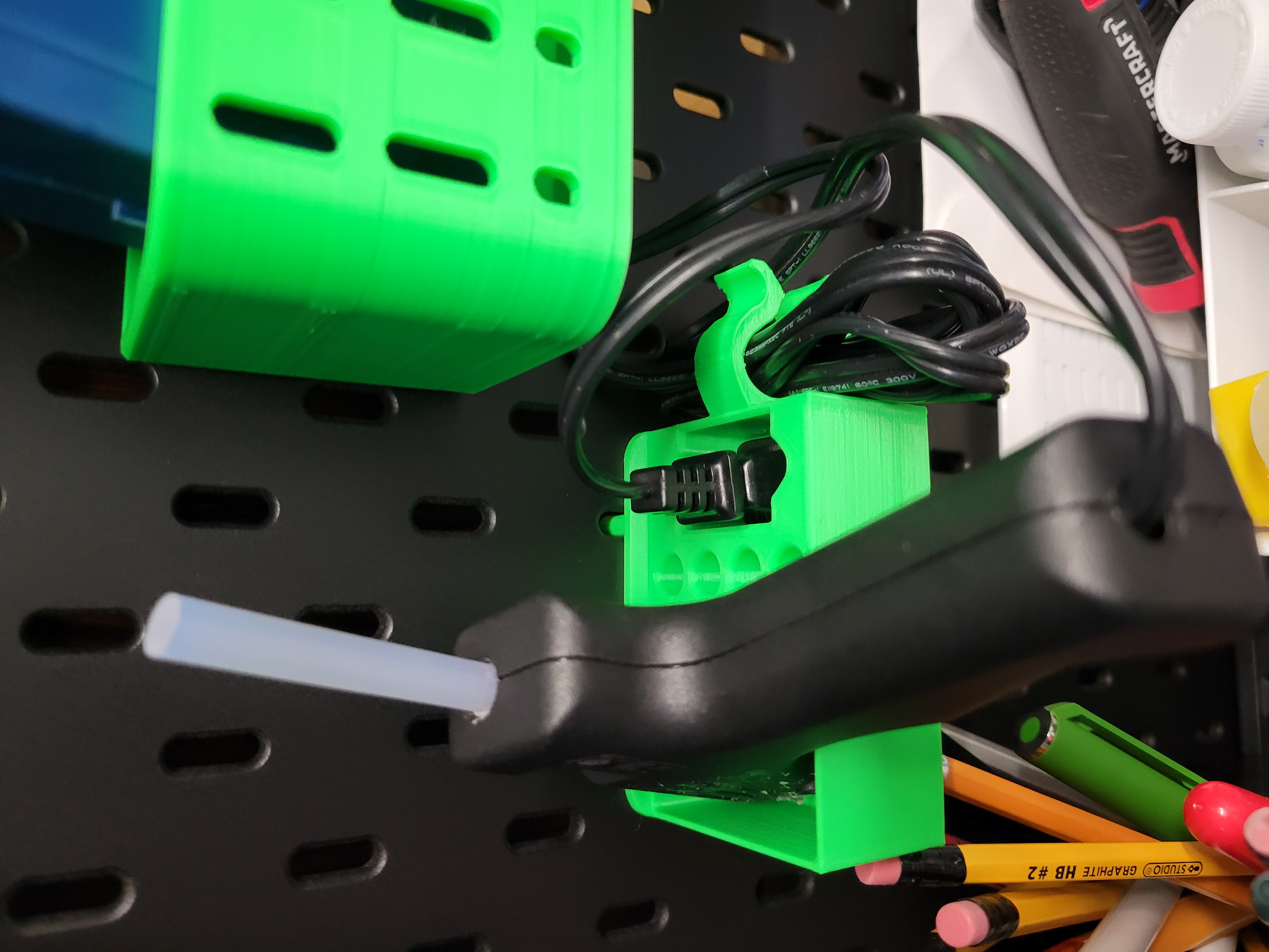 Bosch / Steinel Glue pen gun holder for Skadis system NA plug remix — miniatura 2