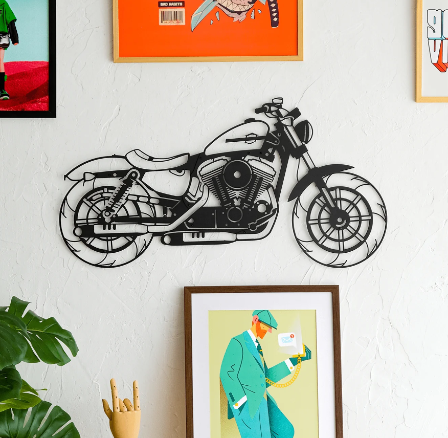 Harley silhouette Wall decor