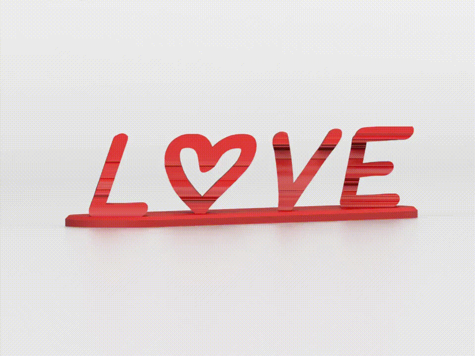 Love & Hate Text Illusion