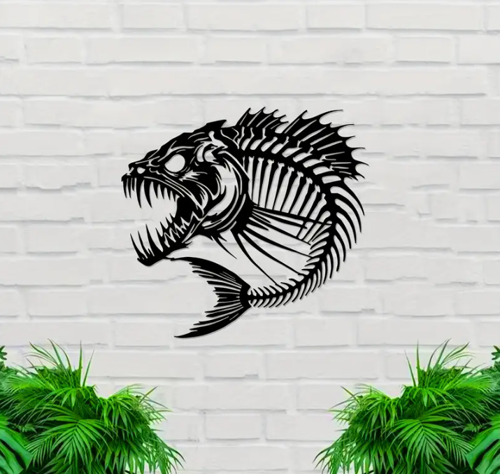 Fish Skeleton Decor