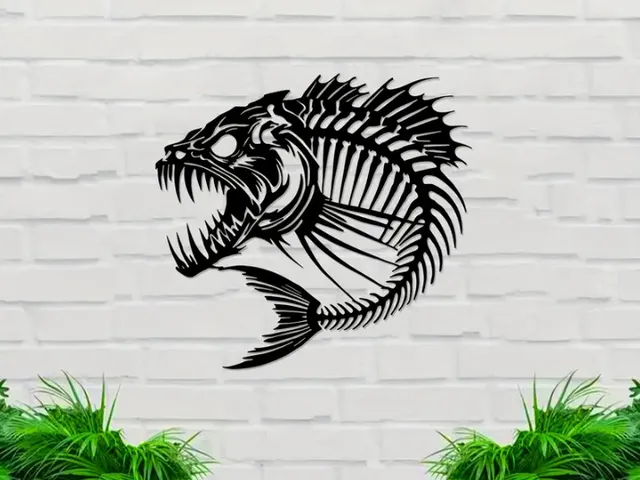 Fish Skeleton Decor