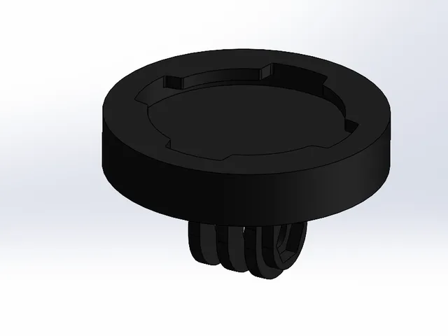 Quadlock mount for action cam