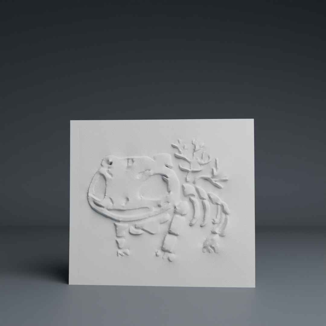 Bulbasaur Pokemon Fossil Wall Art