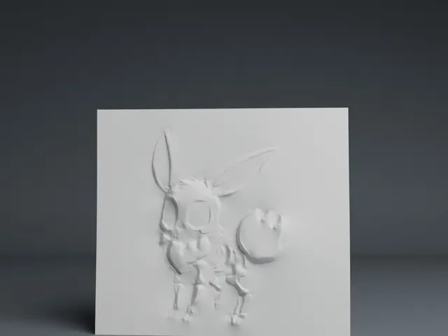 Evee Pokemon Fossil Wall Art