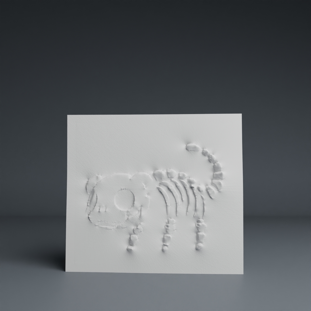 Slowpoke Pokemon Fossil Wall Art