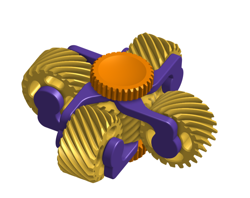 Miniatura 2 do modelo 3D Quadro gear spinner