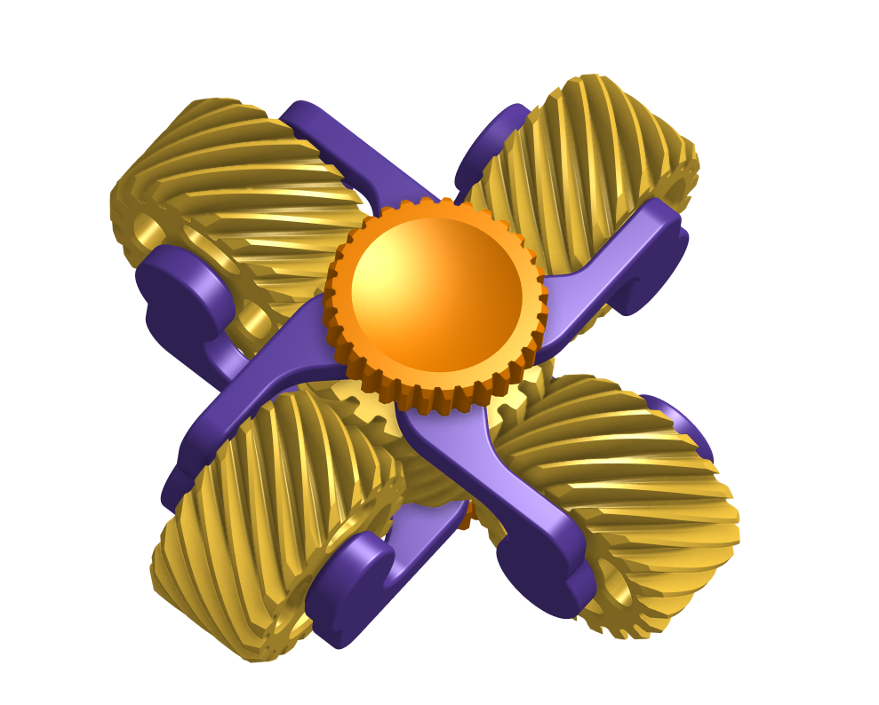 Miniatura 3 do modelo 3D Quadro gear spinner