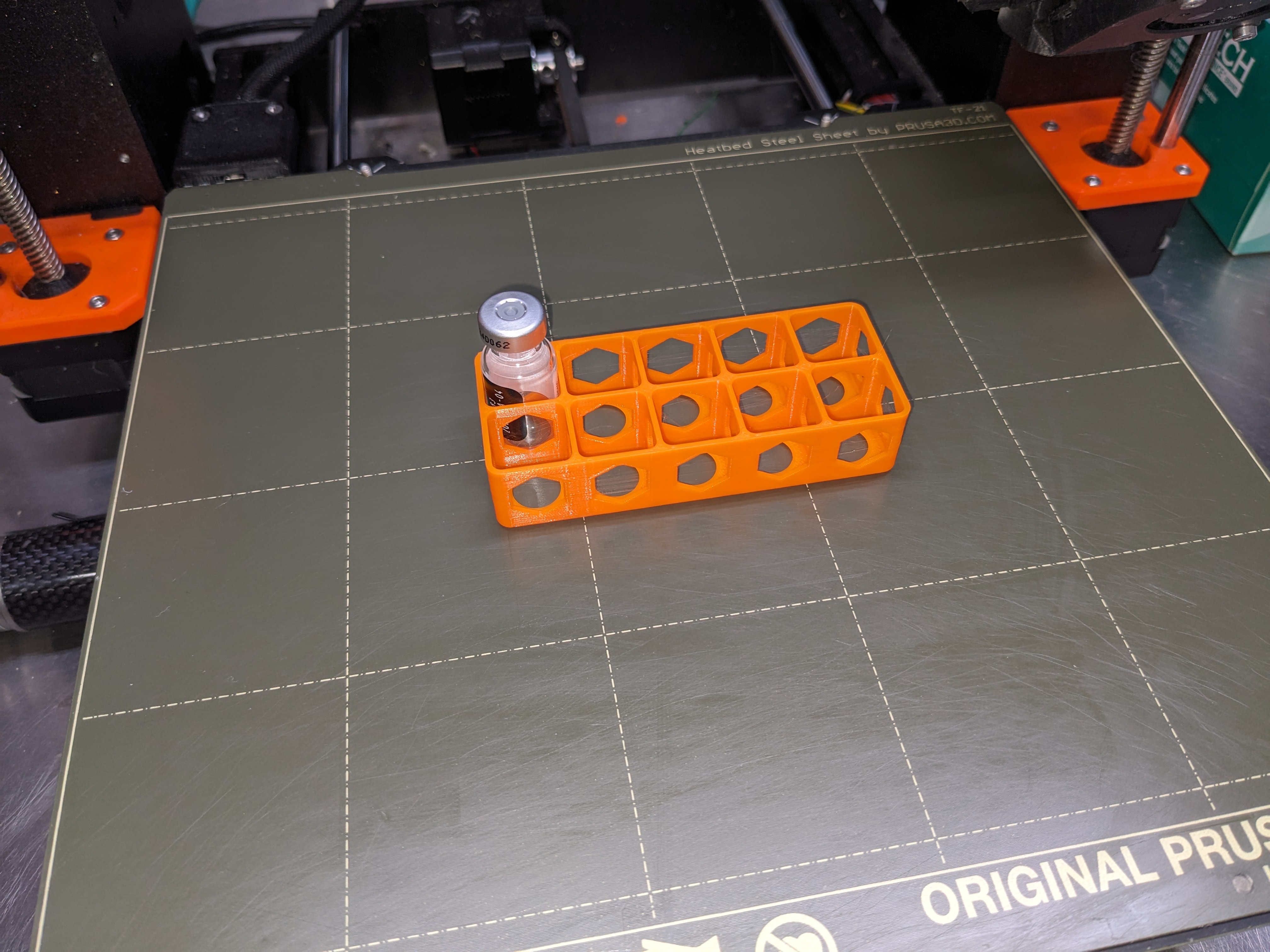 Vial Holder - Parametric - Multiple Row/Column Versions