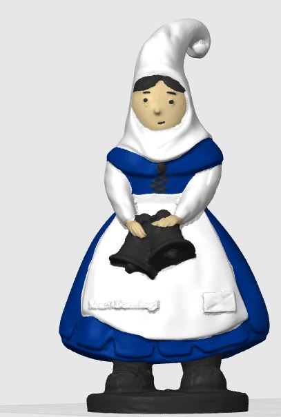 Mari Domingi figura escaneada a color